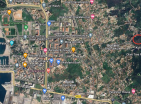 Panoramik deniz manzaralı ve zeytin ağaçlı 620 m2 Bar güzel arsa