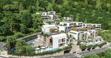 Tivatta deniz manzaralı ve havuzlu 154 m2lik özel yeni şehir evi