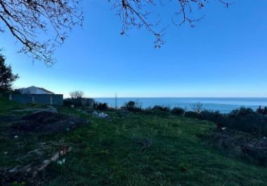 Panoramik deniz manzarası 1942 м2 Blizikućede iki villa için arsa