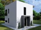 Havuzlu ve zeytinlikli barda yeni modern deniz manzaralı 150 m2 ev