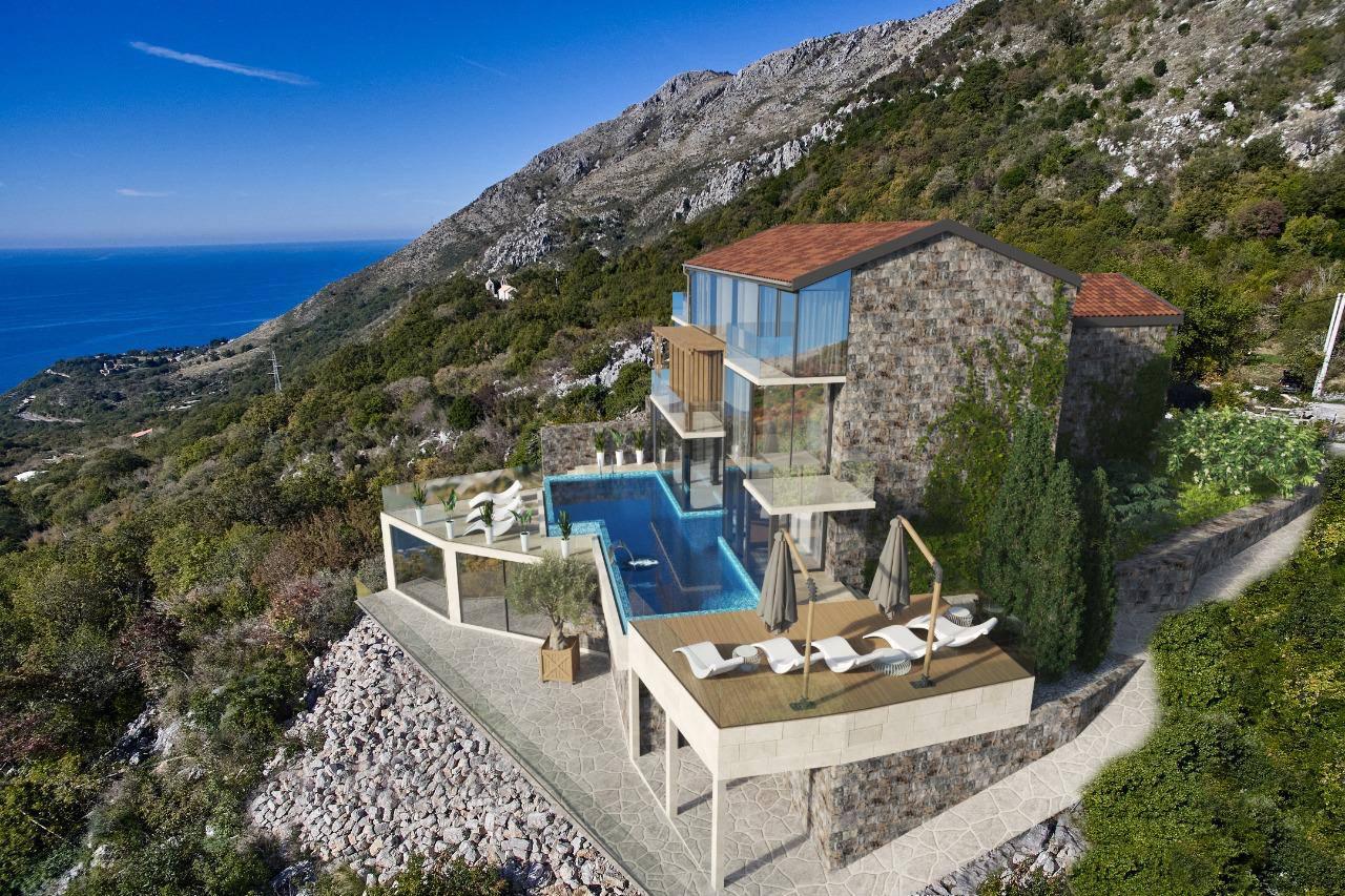 Petrovacta havuzlu ve 6 daireli muhteşem deniz manzaralı otel