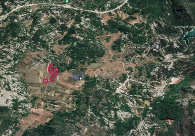 eko geri çekilme veya tarım için Grahovoda 164.000 m2 arazi
